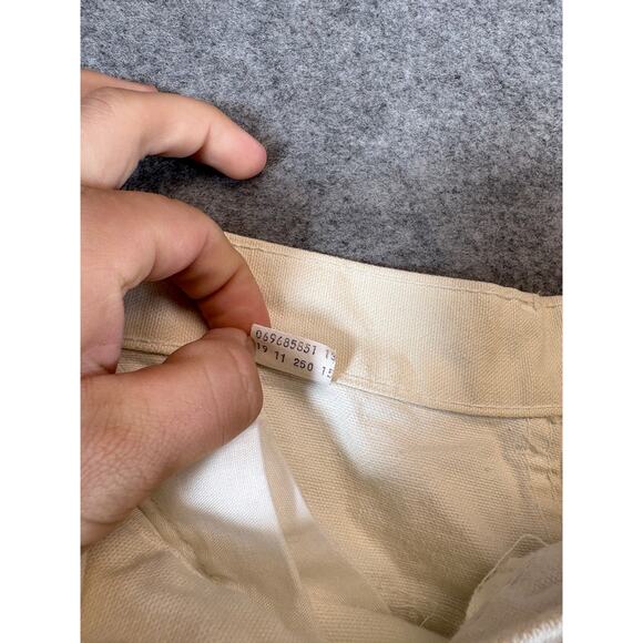 Vintage Levis Pants Womens Size 27 White Canvas High Waist Comfort Relaxed - Picture 8 of 10